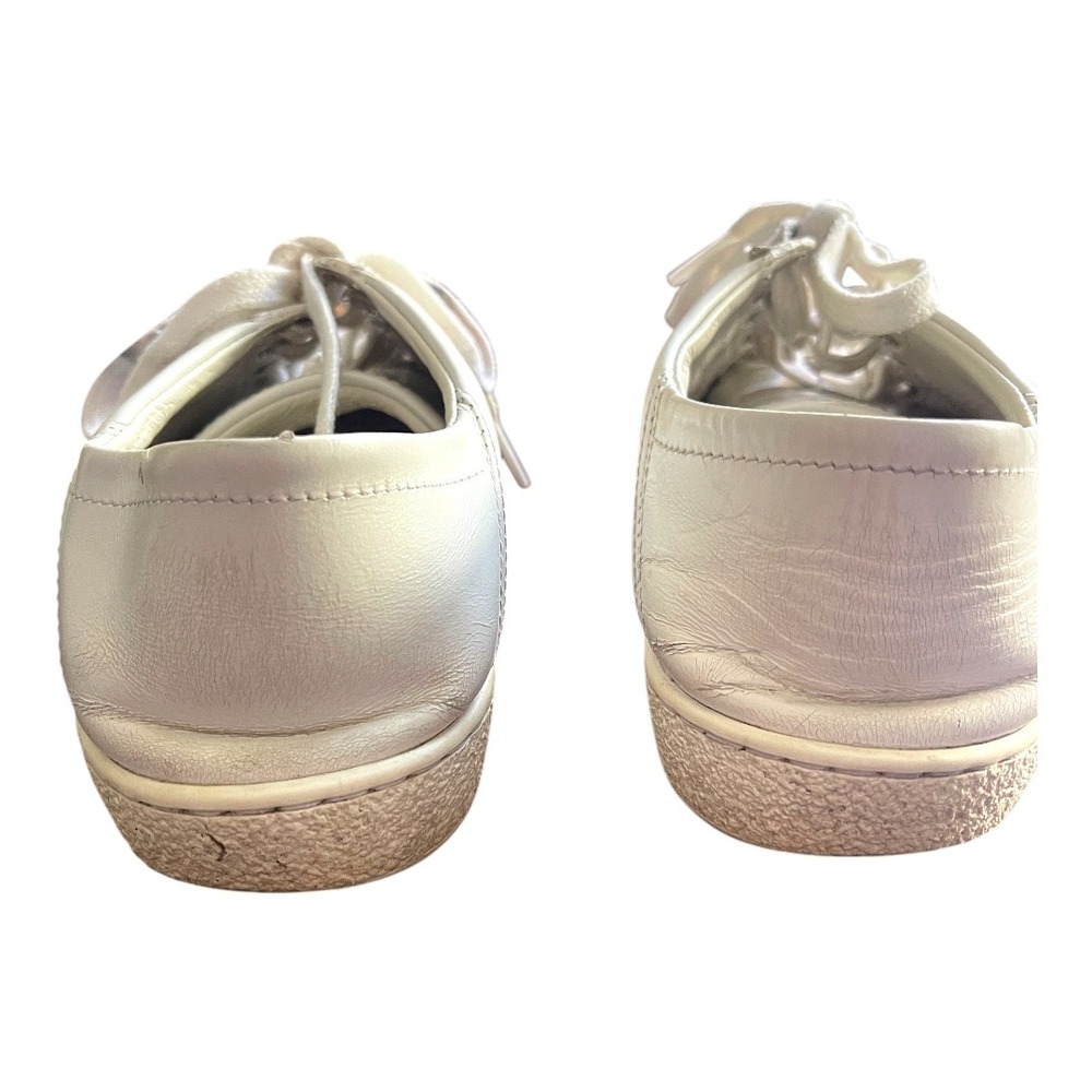 Gucci Ace Bee and‎ Star White Sneaker With Collapsable Heel Trainer 6 - Picture 9 of 11